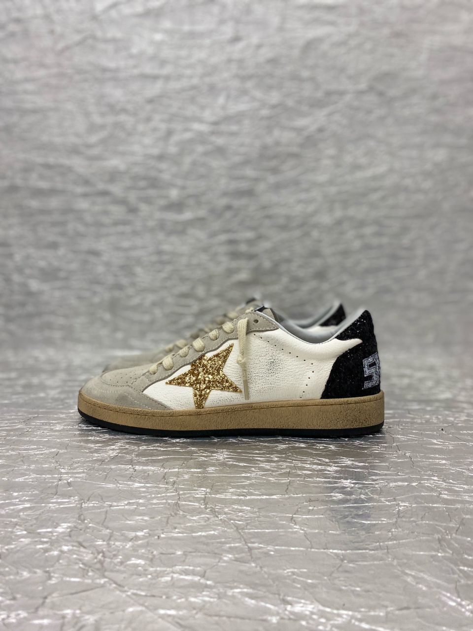 Golden Goose White / Gold / Black Glitter - Slika 7