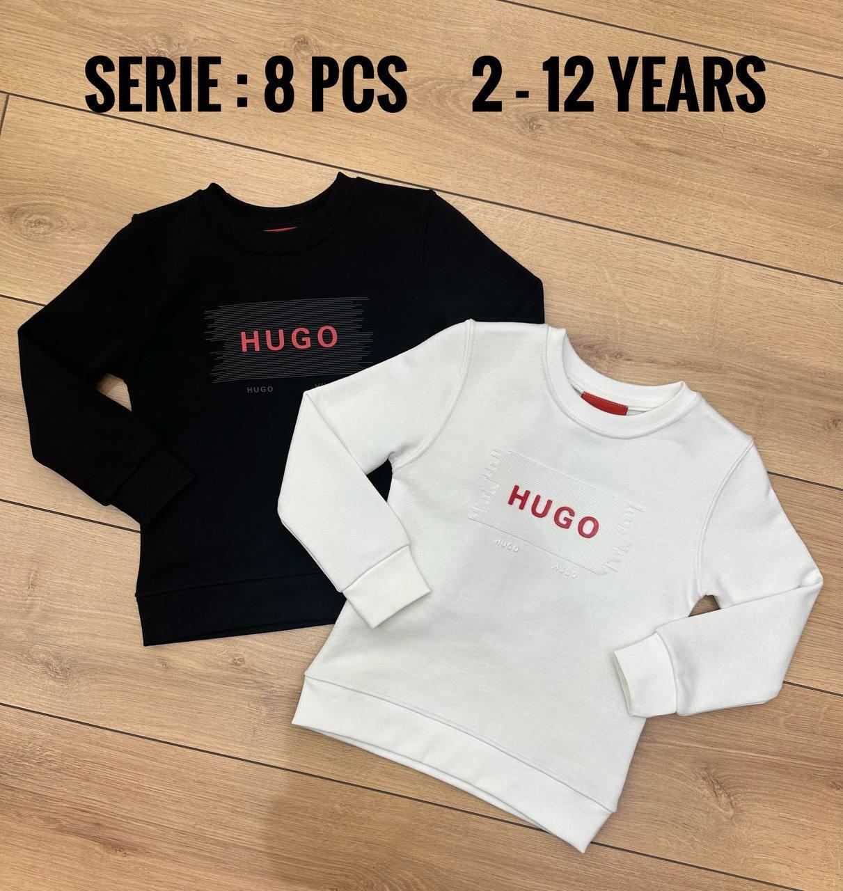 HUGO Crew-neck sweatshirt "Black" Kids