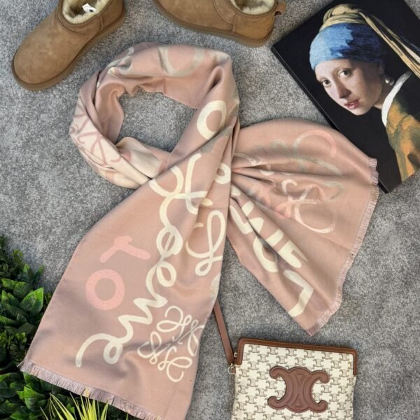 Loewe Šal Pink/Beige