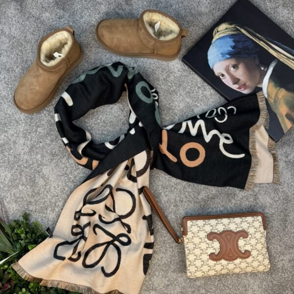 Loewe Šal Black/Beige