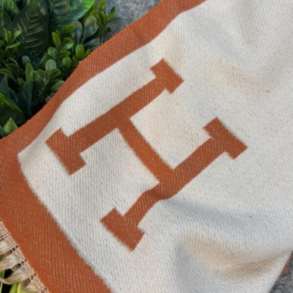 Hermes Šal Orange/White