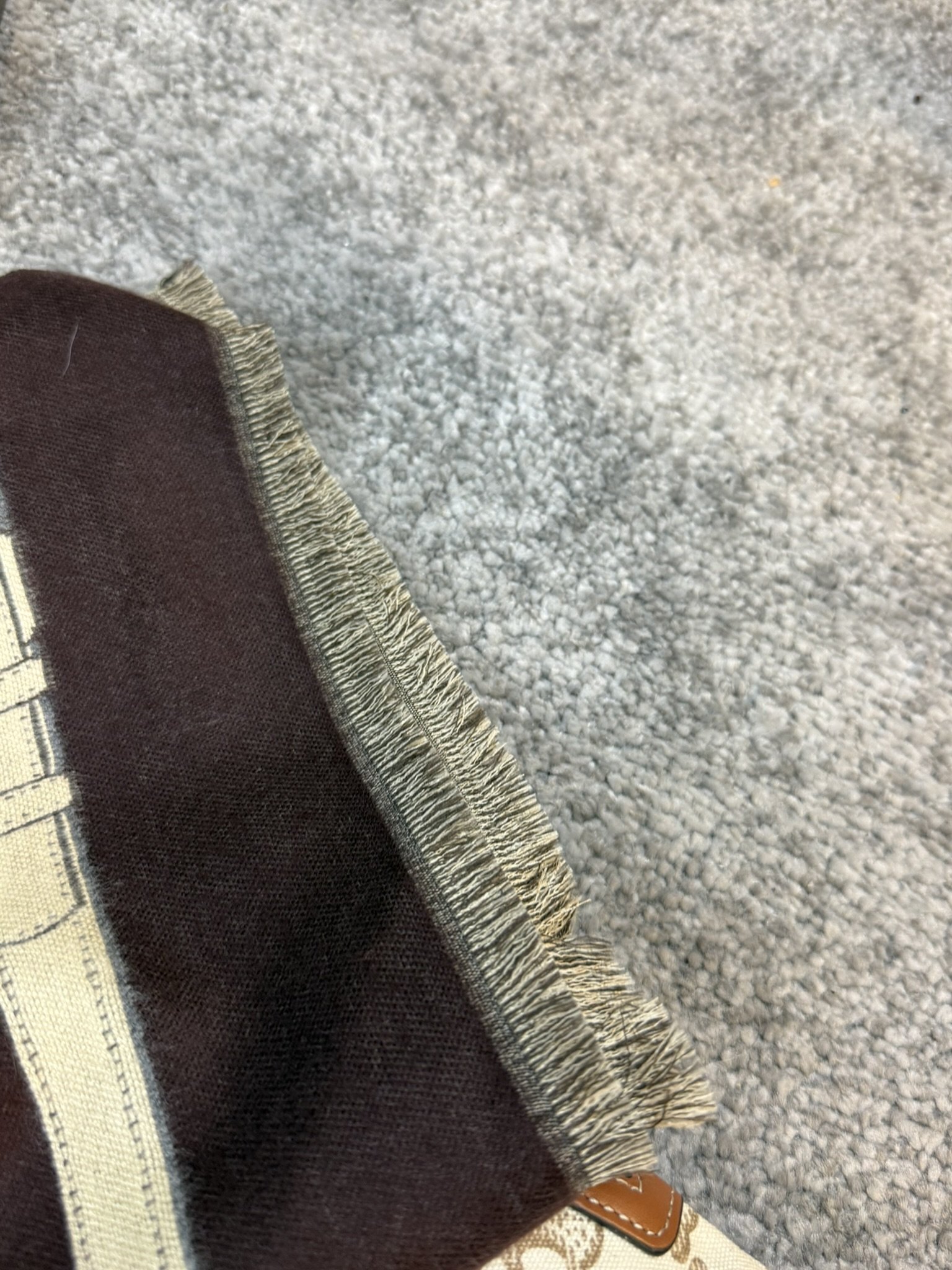 Hermes Šal Bordeaux/White - Slika 7