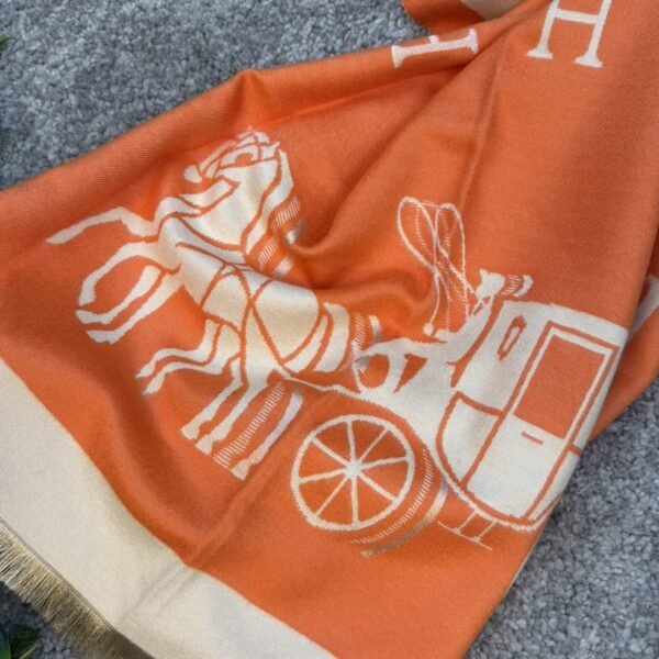 Hermes Šal Orange/Beige