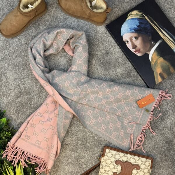 Gucci Šal Grey/Pink