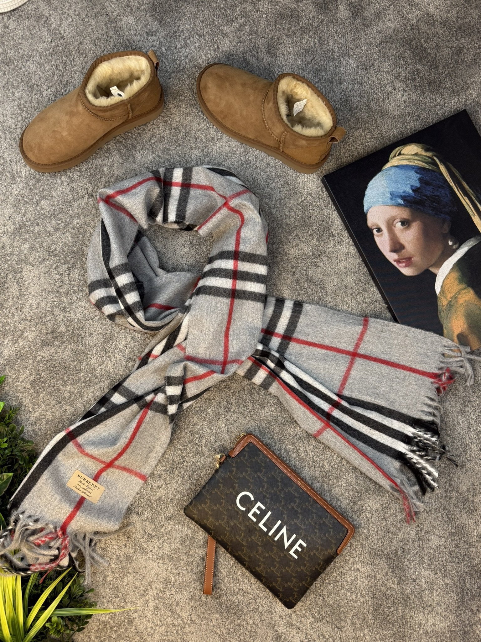 Burberry Šal Grey/Black/Red/White - Slika 2