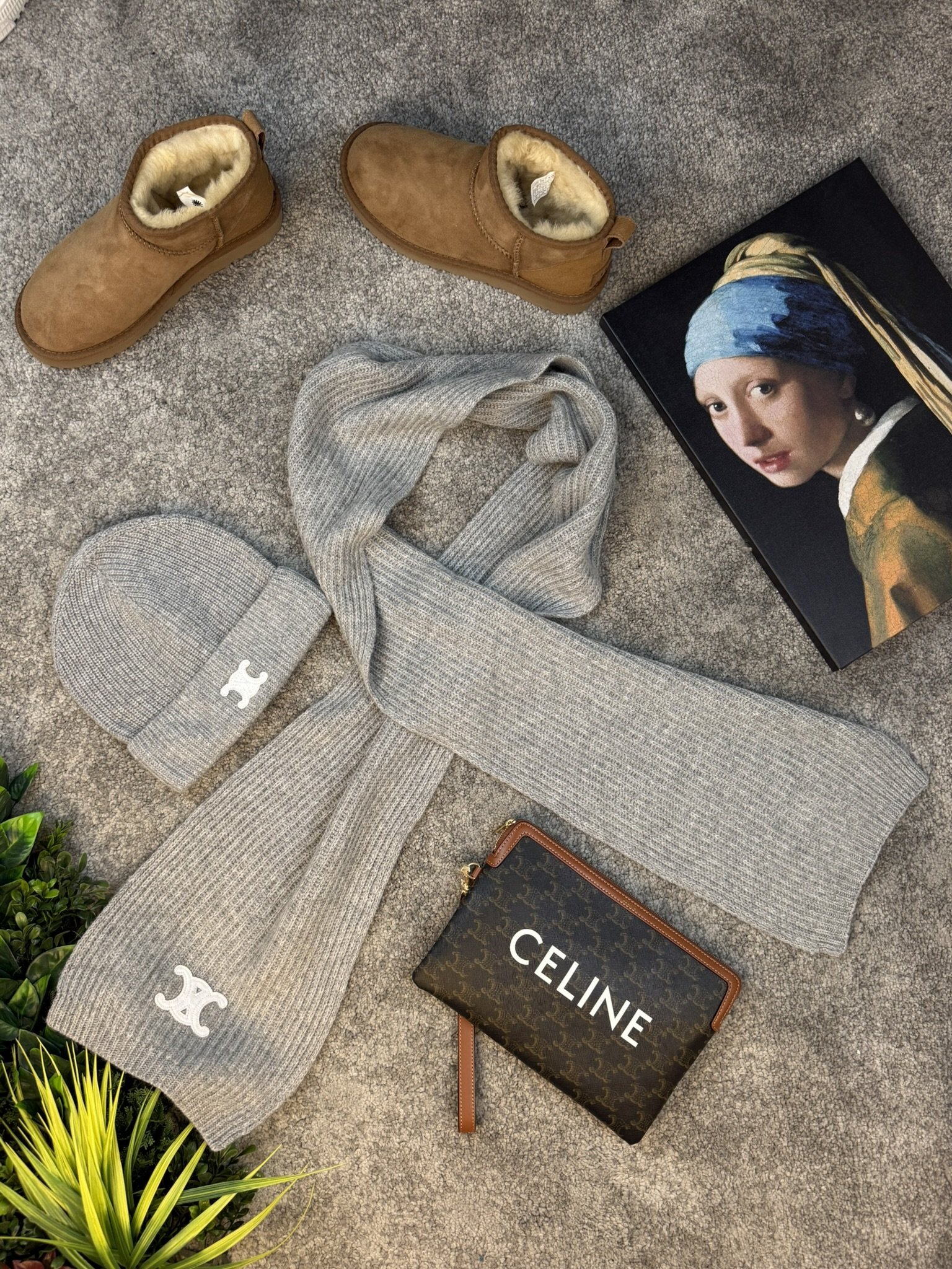 Celine komplet Šal i Kapa Grey - Slika 2