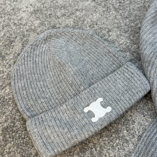 Celine komplet Šal i Kapa Grey