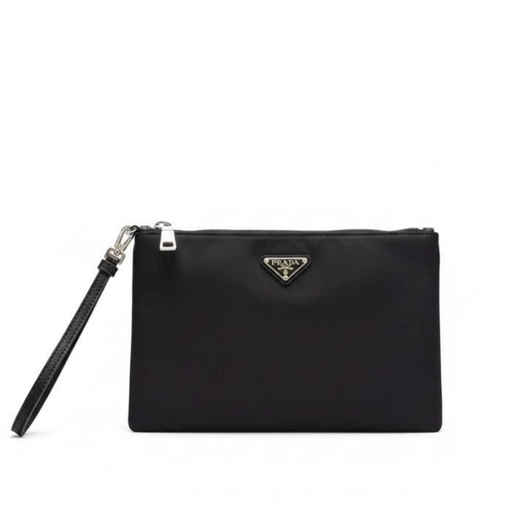 Prada Nylon Pouch Black