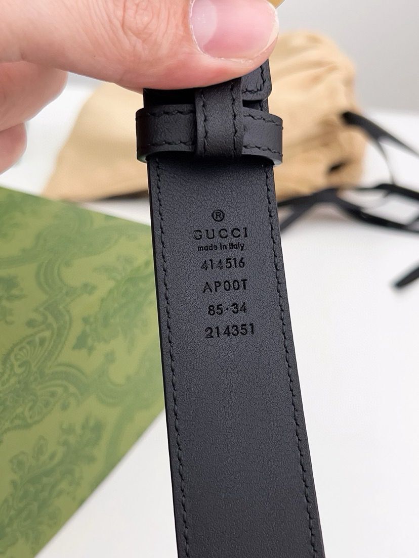 Remen Gucci "Golden - Black" - Slika 10