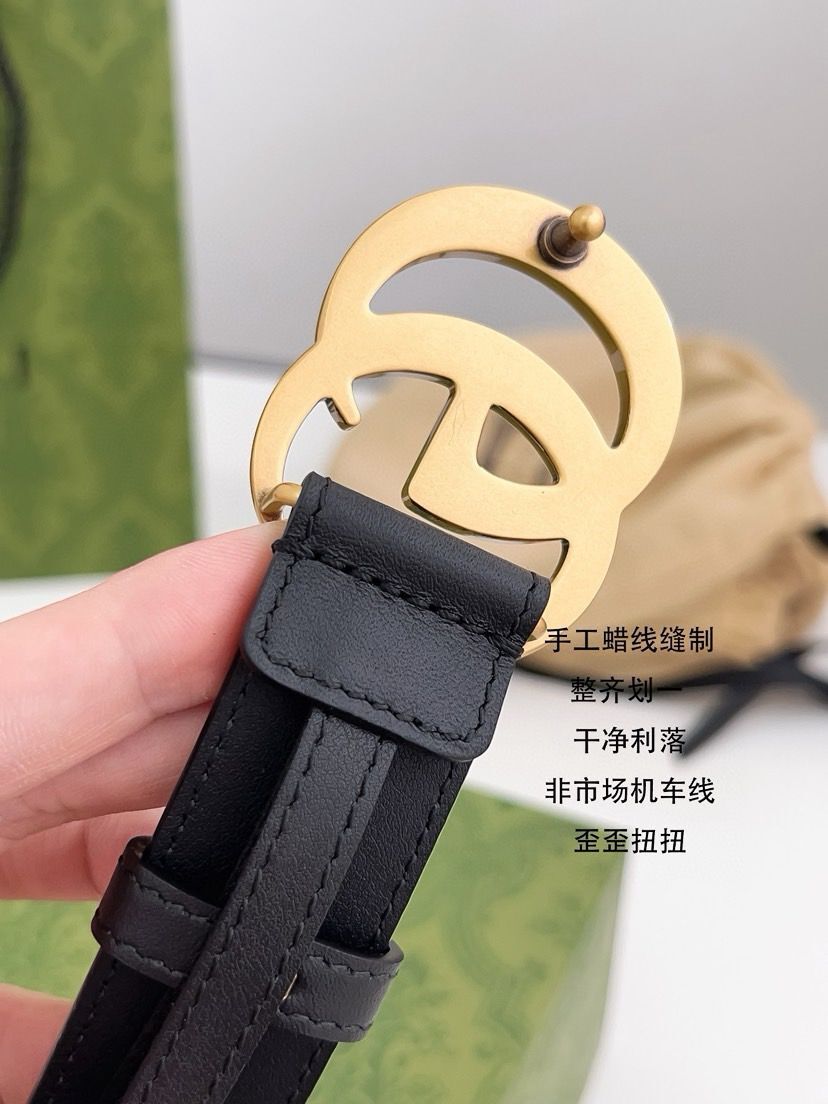 Remen Gucci "Golden - Black" - Slika 7