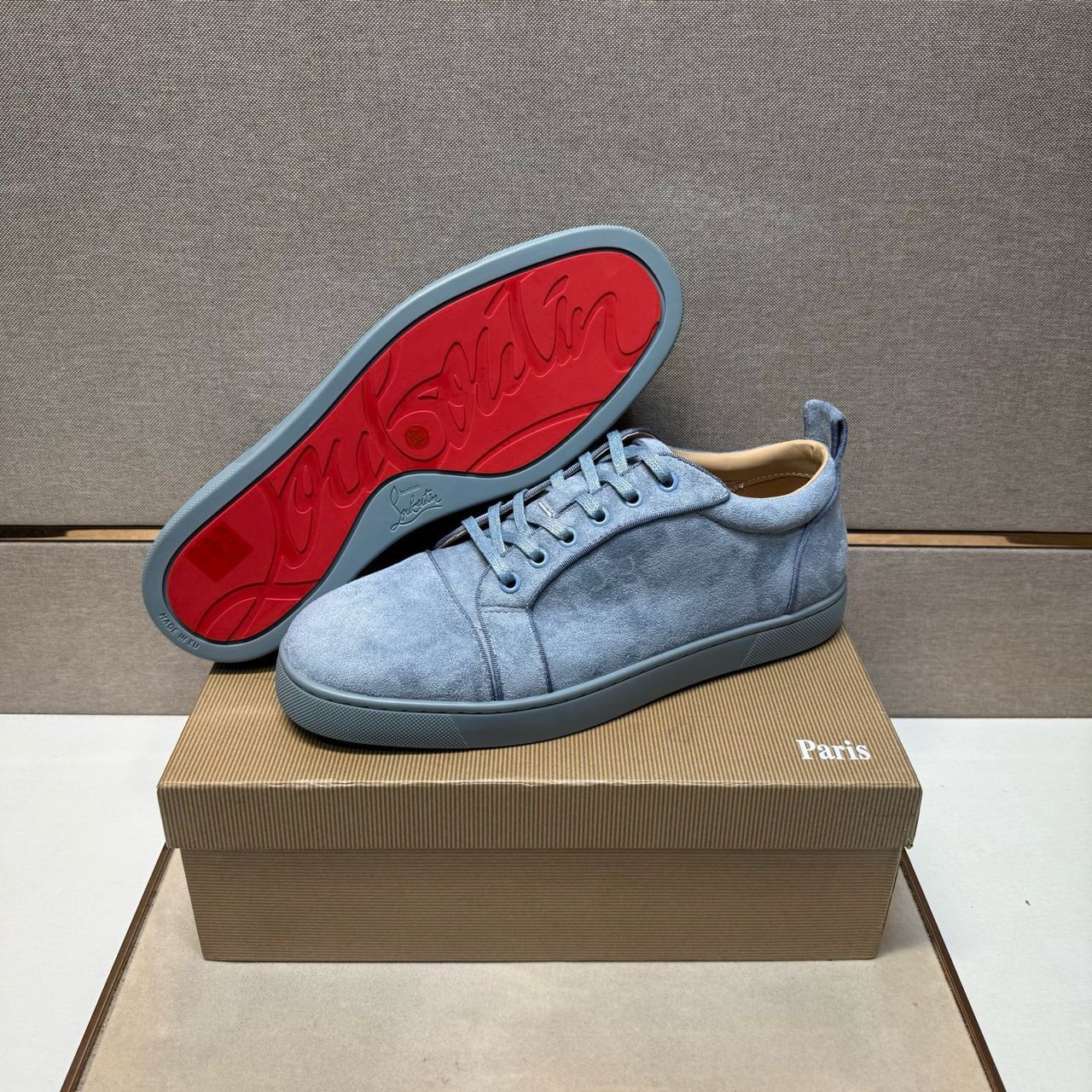 Christian Louboutin Light Blue Suede - Slika 9