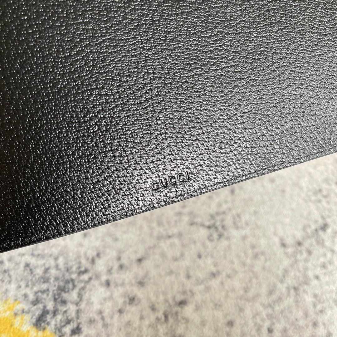 Gucci Animalier Bee Clutch Black Leather - Slika 12