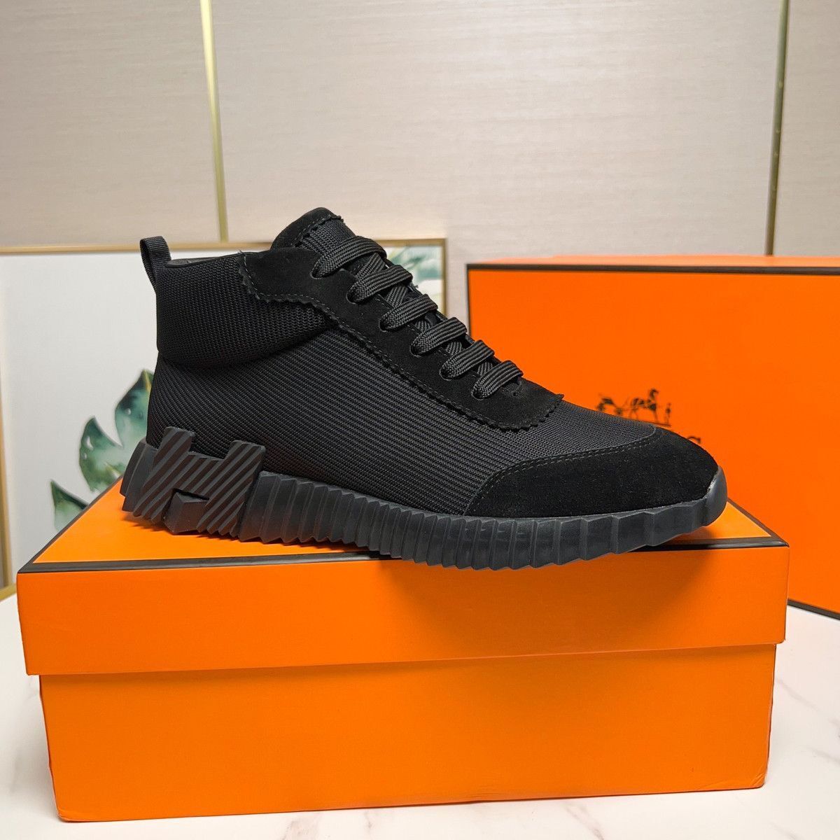 Hermes Bouncing Sneaker Black - Slika 10
