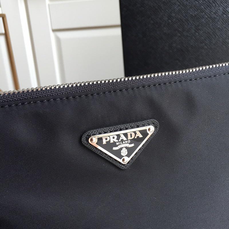 Prada Nylon Pouch Black - Slika 11