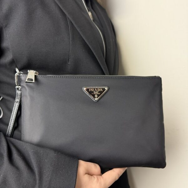 Prada Nylon Pouch Black