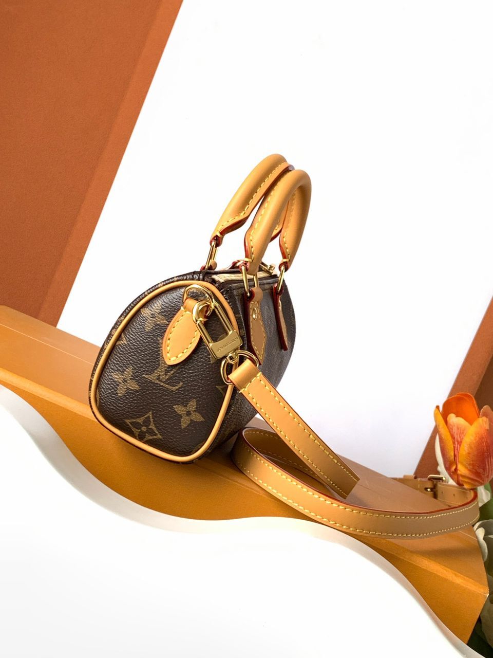 Louis Vuitton Nano Speedy Monogram Brown