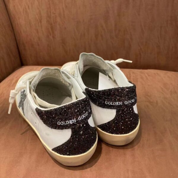 Golden Goose Super-Star White / Grey Glitter / Black Glitter