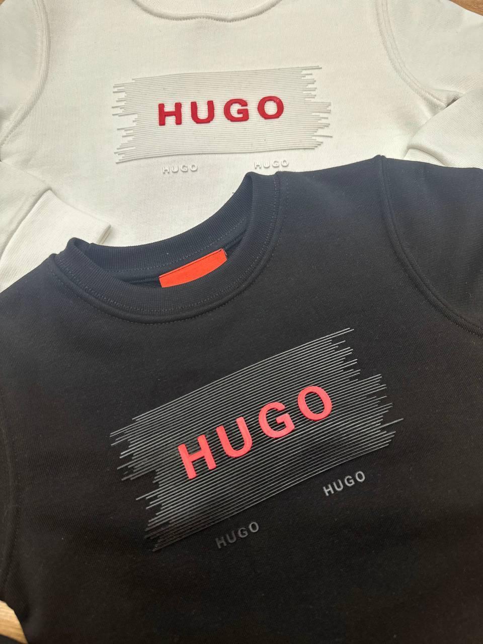 HUGO Crew-neck sweatshirt "Black" Kids - Slika 2