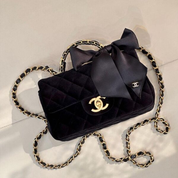 CHANEL Mini Flap Bag Velvet