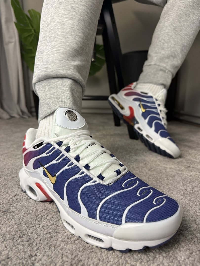 Nike AIR MAX PLUS TN bijela / plava / crvena - Slika 4
