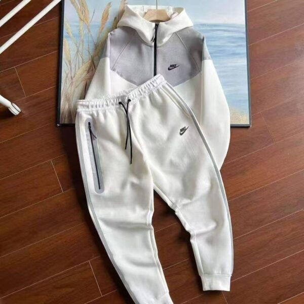 Komplet Nike Tech Fleece Reflective "White-Gray"
