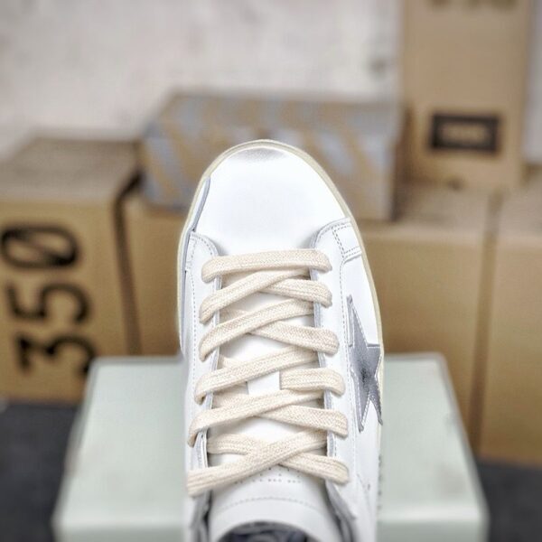 Golden Goose Super-Star "White Silver"