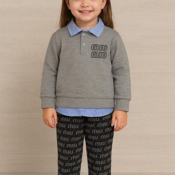 MIU MIU POLO MAJICA "SIVA" Kids