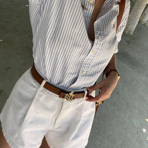 Ralph Lauren remen REVERSIBLE PEBBLED 2cm