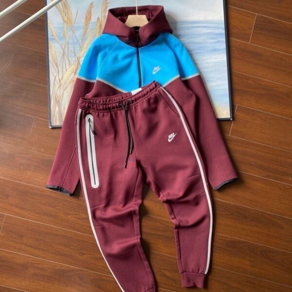 Komplet Nike Tech Fleece Reflective "Burgundy"