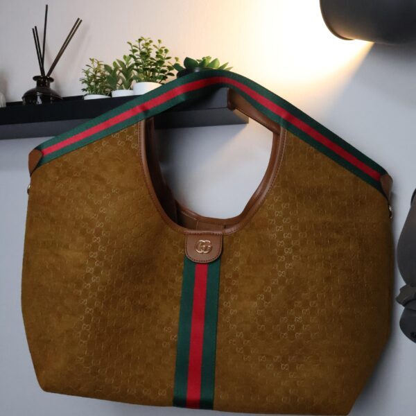 Gucci Giglio GG Suede "Brown"