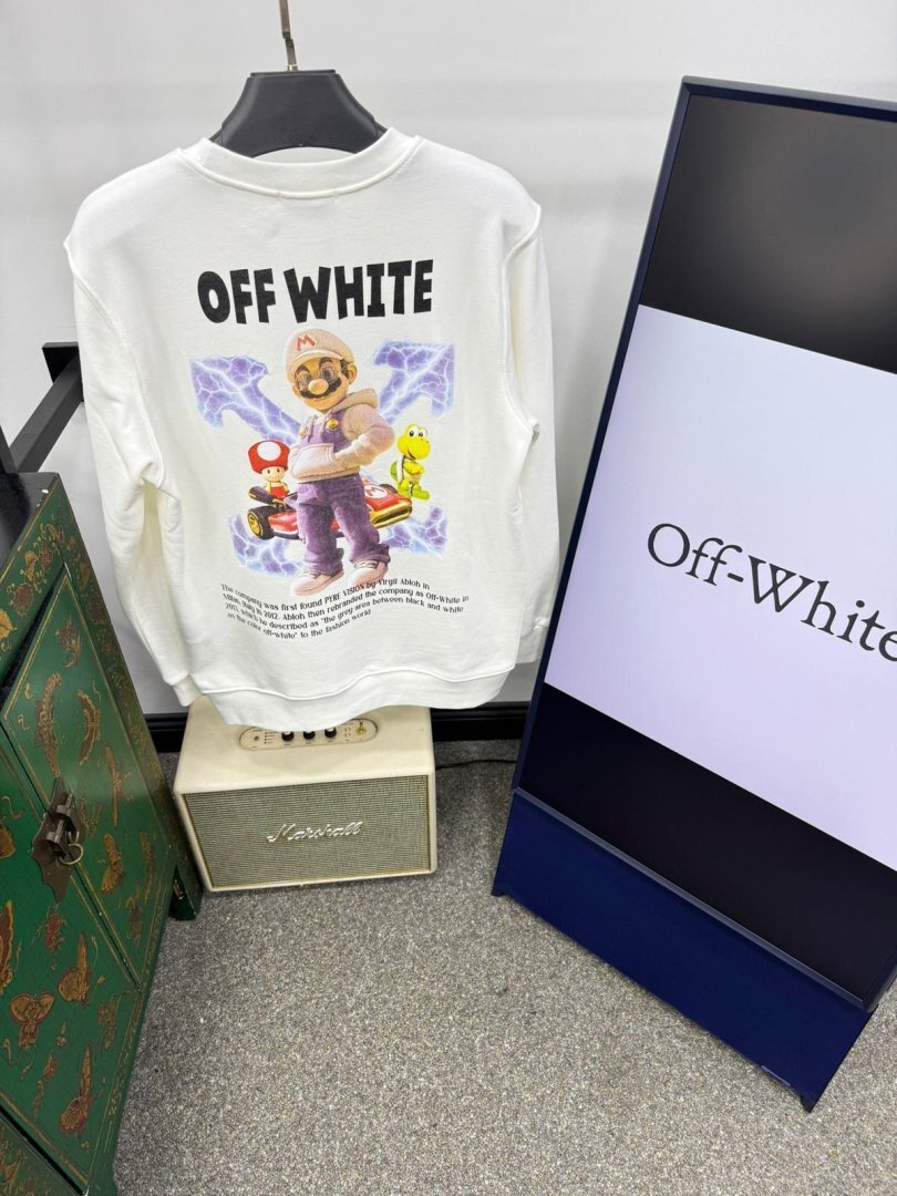 Off-White majica dugi rukav "White" - Slika 3