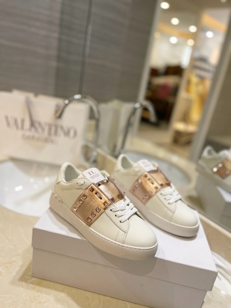Valentino Garavani Rockstud "White-Rose Gold" - Slika 8