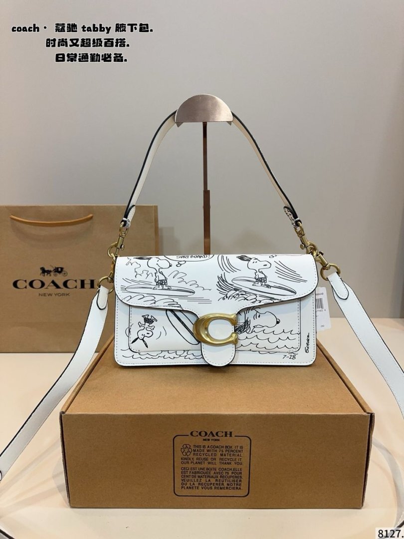 Coach X Peanuts Tabby Shoulder Bag - Slika 9