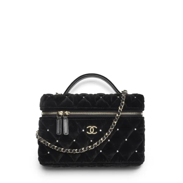CHANEL Vanity With Chain - Velvet Black