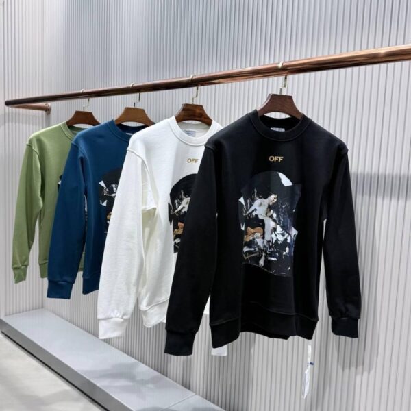 Off-White Majica dugi rukav "White"