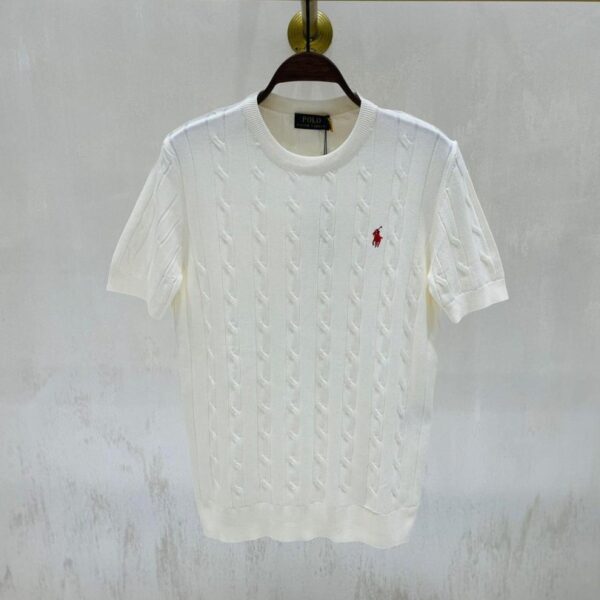 Ralph Lauren pletena majica kratki rukav "White"