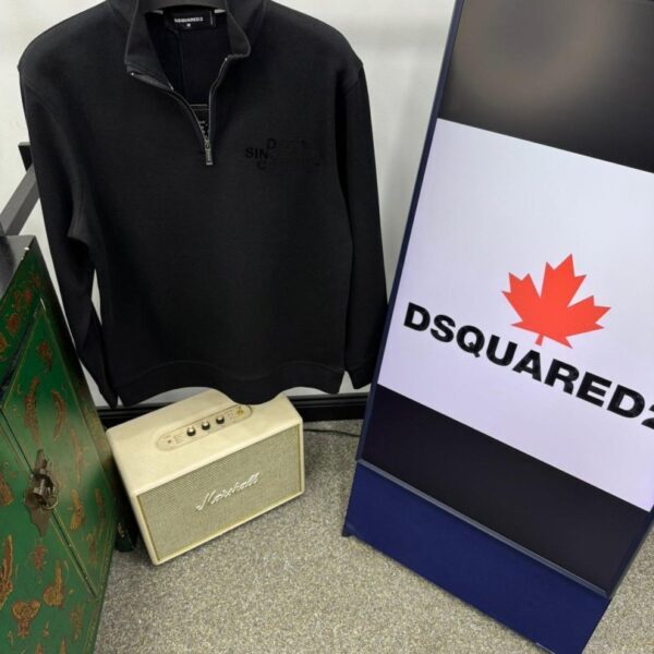 Dsquared² majica dugi rukav "Black"