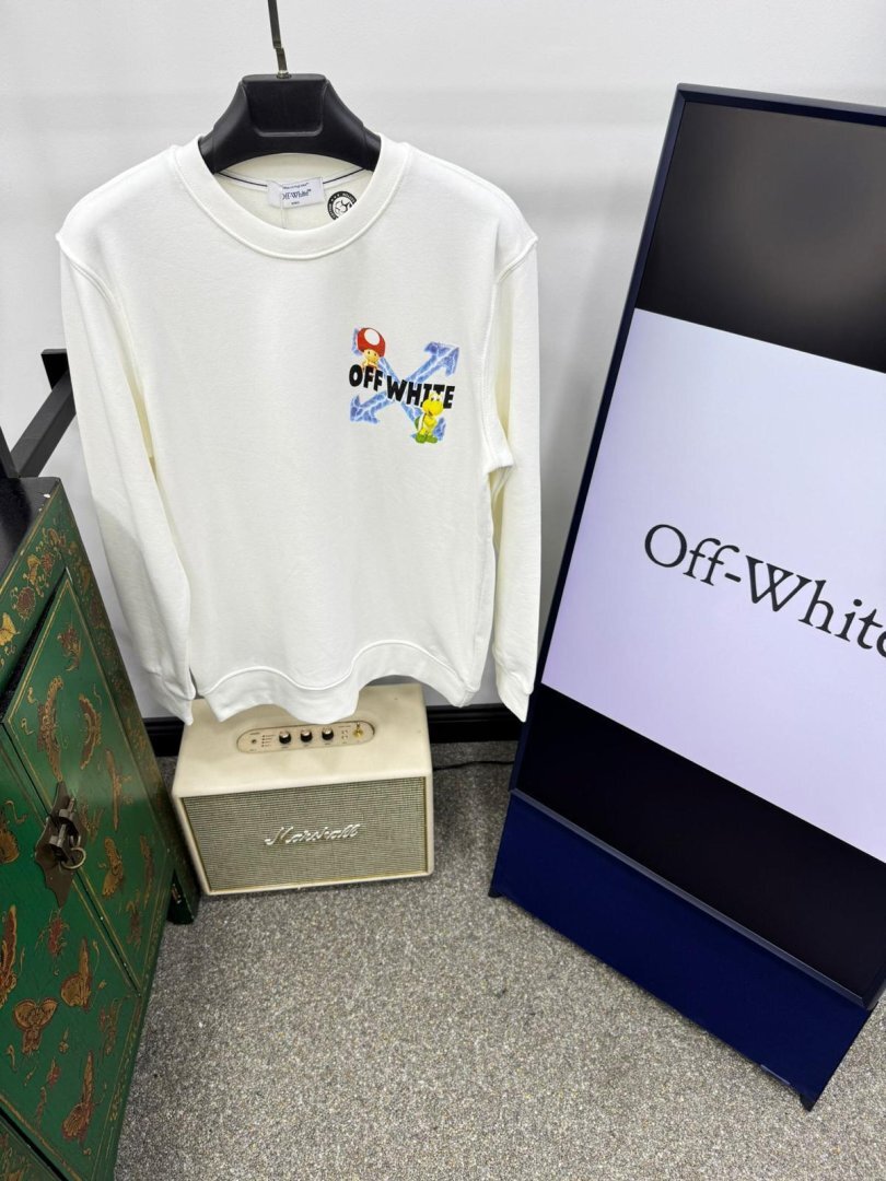Off-White majica dugi rukav "White" - Slika 2