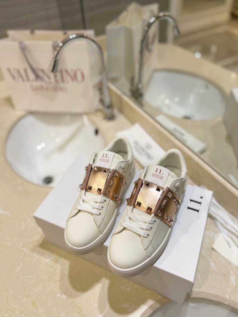 Valentino Garavani Rockstud "White-Rose Gold" - Slika 9