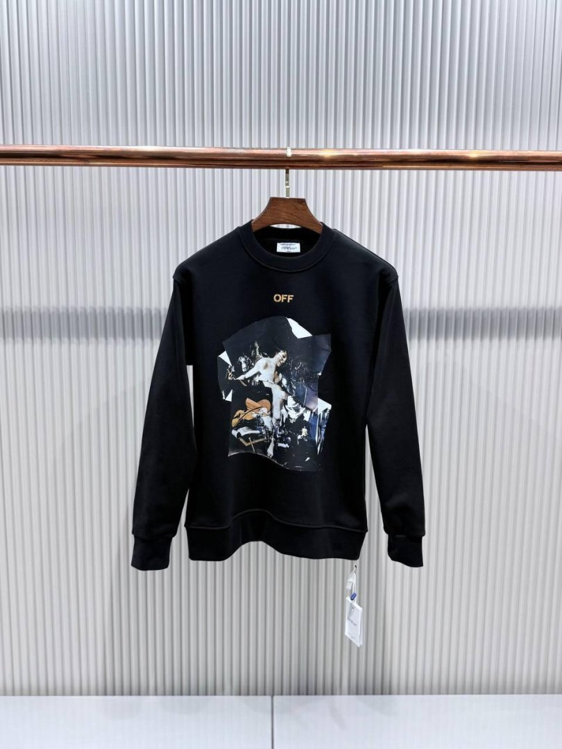 Off-White Majica dugi rukav "Black"