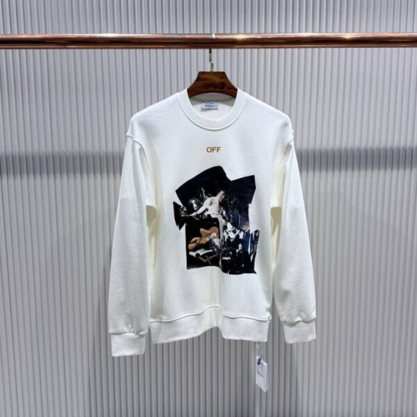 Off-White Majica dugi rukav "White"