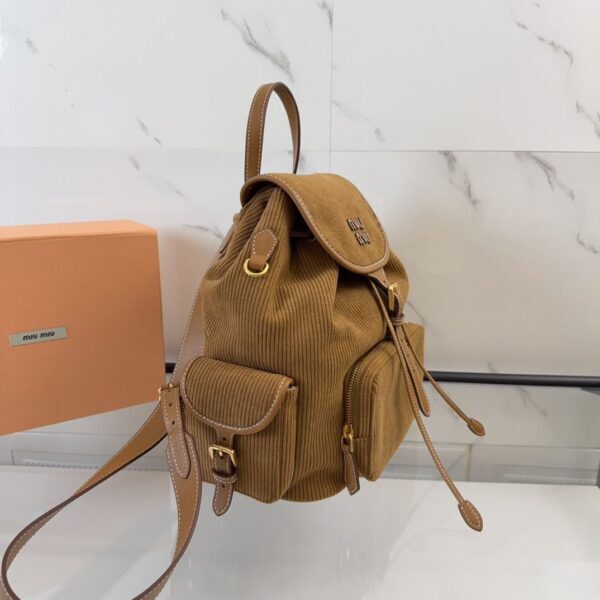 Miu Miu Cinnamon Corduroy Ruksak