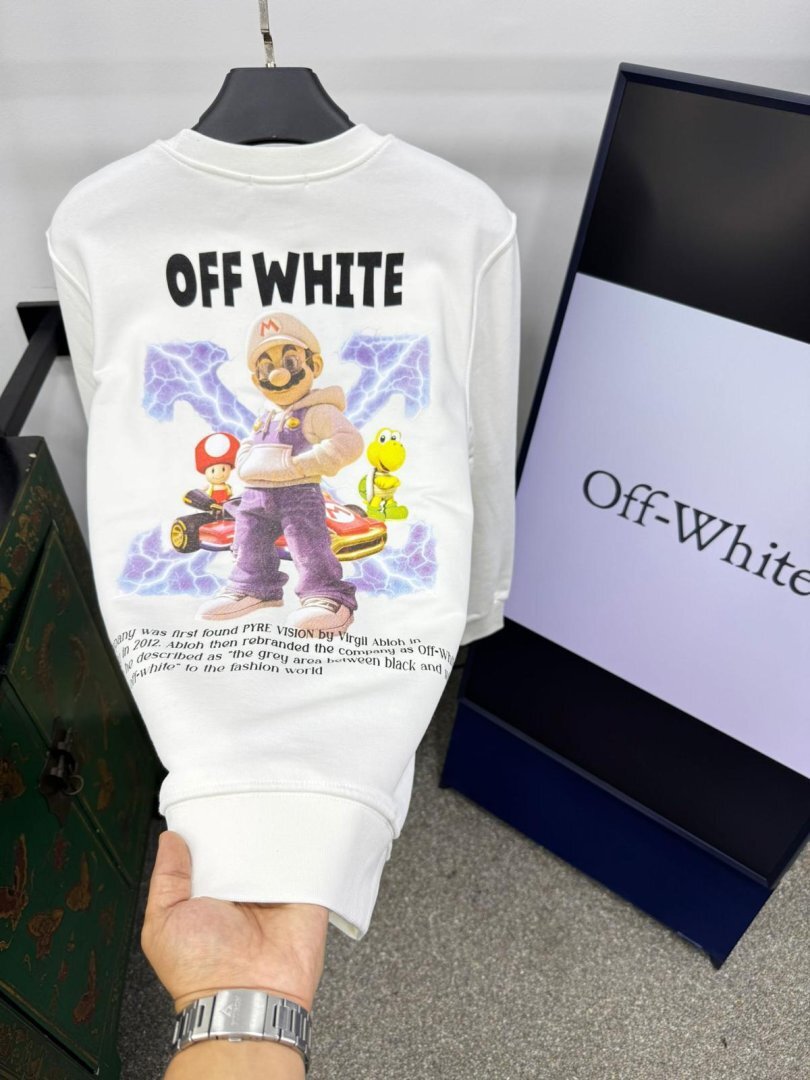 Off-White majica dugi rukav "White" - Slika 4