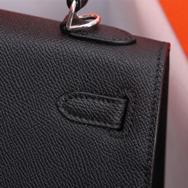Hermes Kelly Mini II Silver Buckle