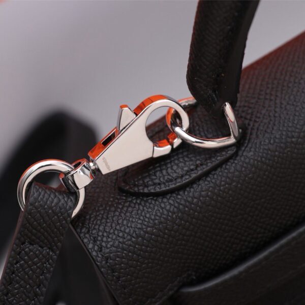 Hermes Kelly Mini II Silver Buckle