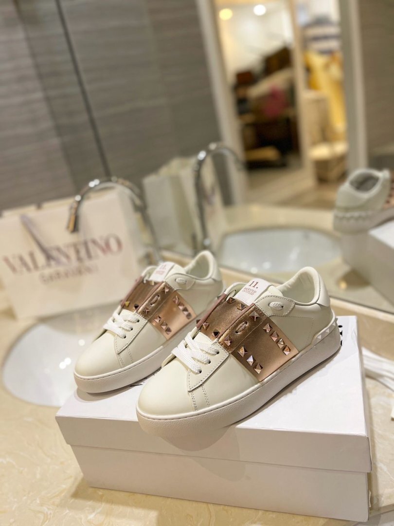 Valentino Garavani Rockstud "White-Rose Gold" - Slika 6