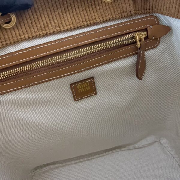 Miu Miu Cinnamon Corduroy Ruksak