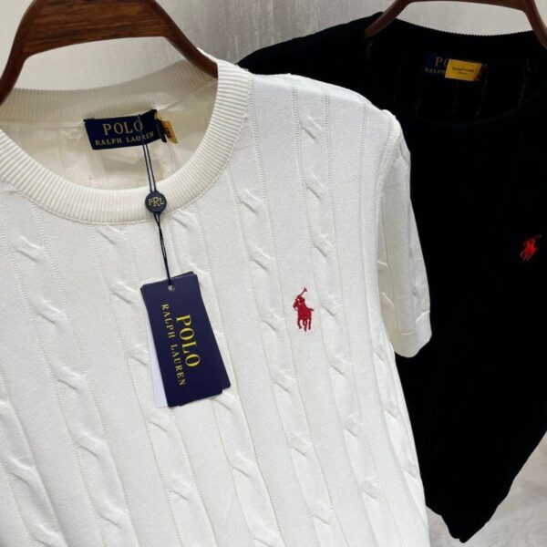 Ralph Lauren pletena majica kratki rukav "White"
