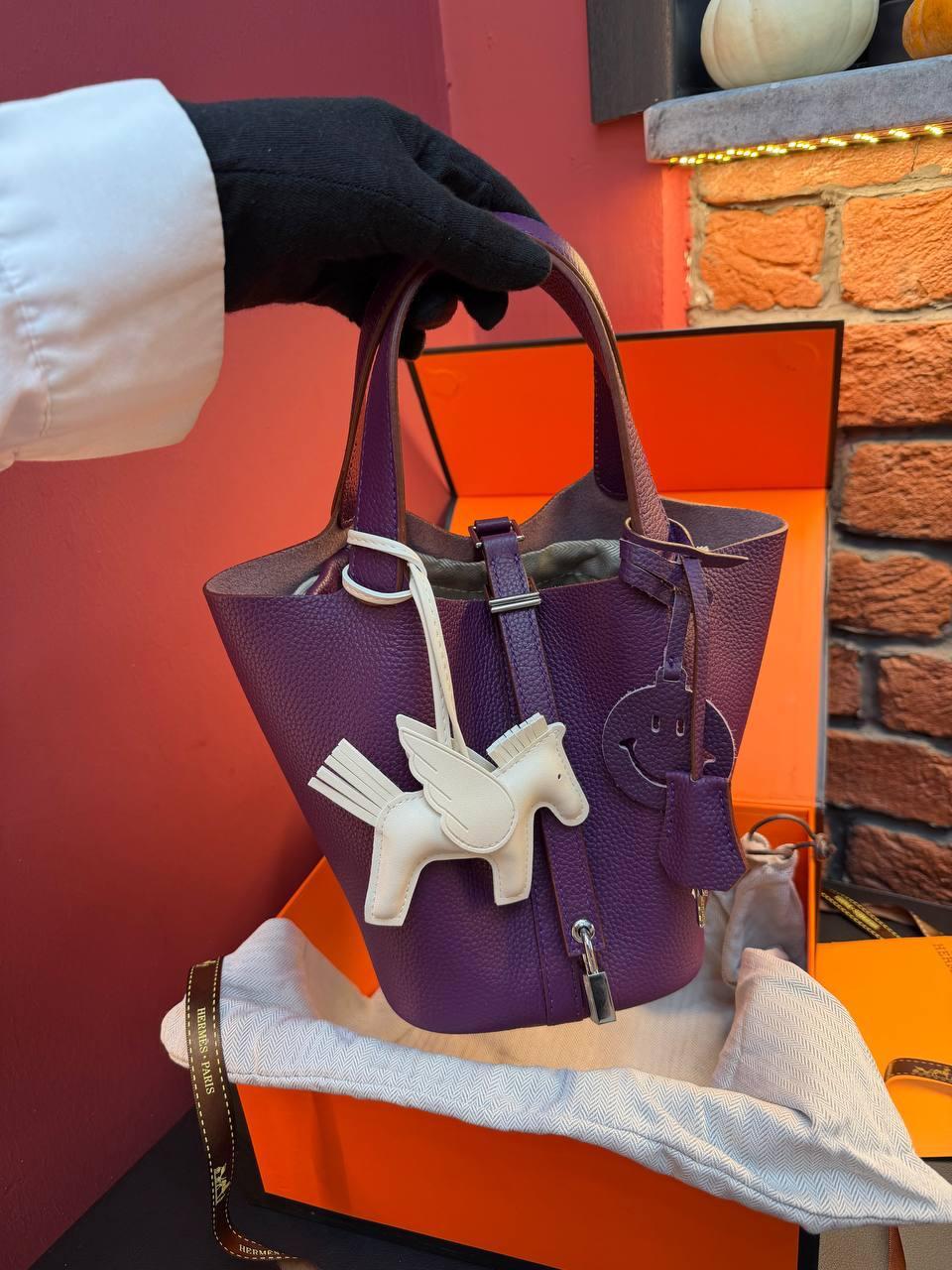 Hermes Picotin Lock 18 Bag "Purple"