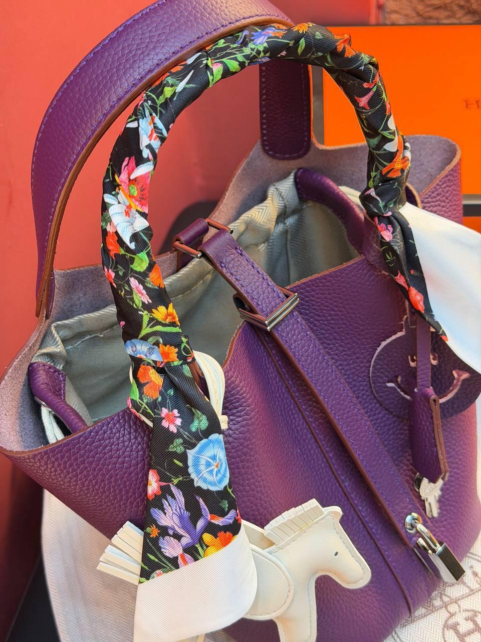Hermes Picotin Lock 18 Bag "Purple" - Slika 4